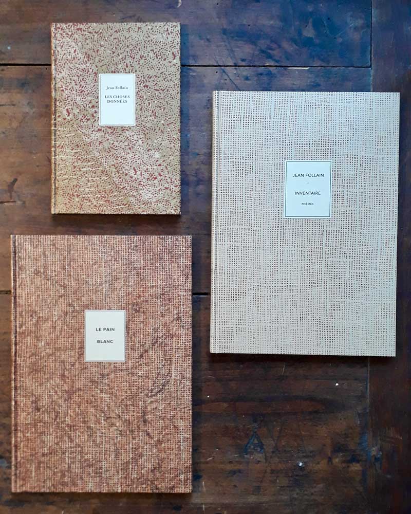 3 reliures papier